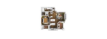 The Bluffs at Highlands Ranch Apartments in Highlands Ranch, Colorado Silverleaf Floor Plan