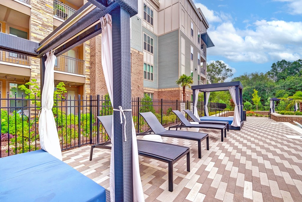the reserve at fairfax corner apartments patio at Artesia Big Creek, Alpharetta, GA,