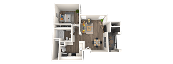 1A_FloorPlan at Octave Apartments, Nevada, 89123