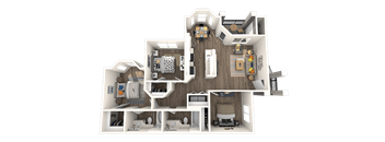 3A Floorplan at Octave Apartments, Las Vegas, Nevada