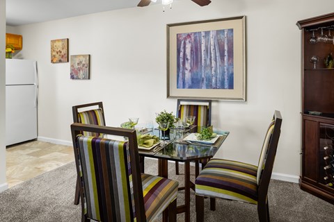 Apartment dining room