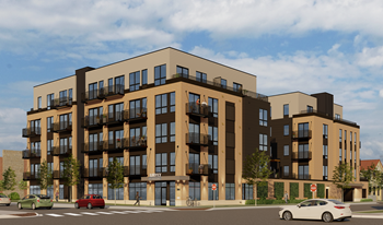 Exterior Perspective Exterior Perspective at Liffey on Snelling, St. Paul, MN, 55104 - Photo Gallery 5