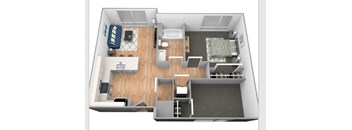 Superior floor plan at Shakopee Flats, Shakopee, MN, 55379
