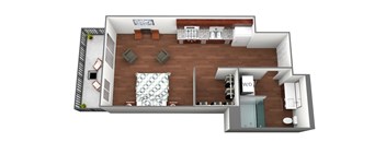 Dublin Floorplan at Liffey on Snelling, St. Paul, 55104