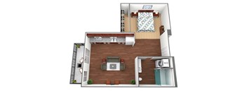 Saints Floorplan at Liffey on Snelling, Minnesota, 55104