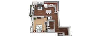 Royal Floorplan at Liffey on Snelling, St. Paul, MN