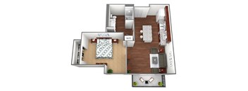 Ballybay Floor Plan at Liffey on Snelling, St. Paul