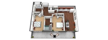 Wabasha Floorplan at Liffey on Snelling, St. Paul, Minnesota