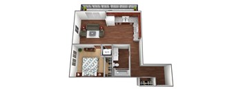 FitzPatrick Floorplan at Liffey on Snelling, St. Paul, Minnesota