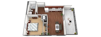 Kellogg Floorplan at Liffey on Snelling, St. Paul