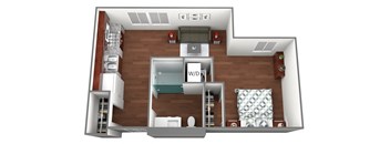Lockwood Floorplan at Liffey on Snelling, Minnesota