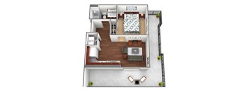 Arcade Floorplan at Liffey on Snelling, St. Paul, MN