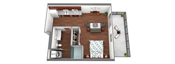 Ireland Floorplan at Liffey on Snelling, St. Paul, Minnesota