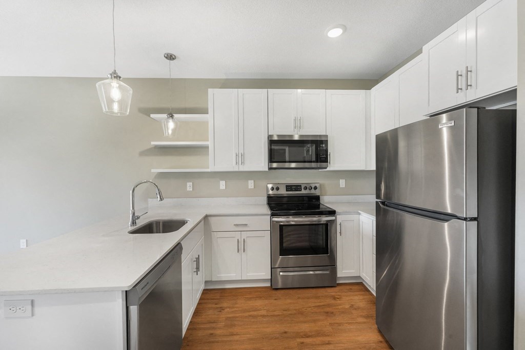 Efficient Appliances In Kitchen at Shakopee Flats, Shakopee