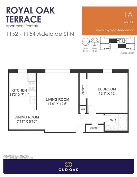 1154 Adelaide Street North 1-2 Beds Apartment, Affordable for Rent - Photo Gallery 7