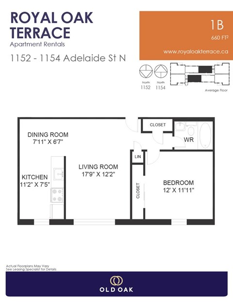 1154 Adelaide Street North 1-2 Beds Apartment, Affordable for Rent - Photo Gallery 8