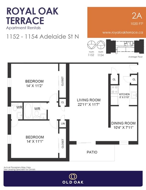 1154 Adelaide Street North 1-2 Beds Apartment, Affordable for Rent - Photo Gallery 9