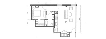 beautiful one bedroom floor plan