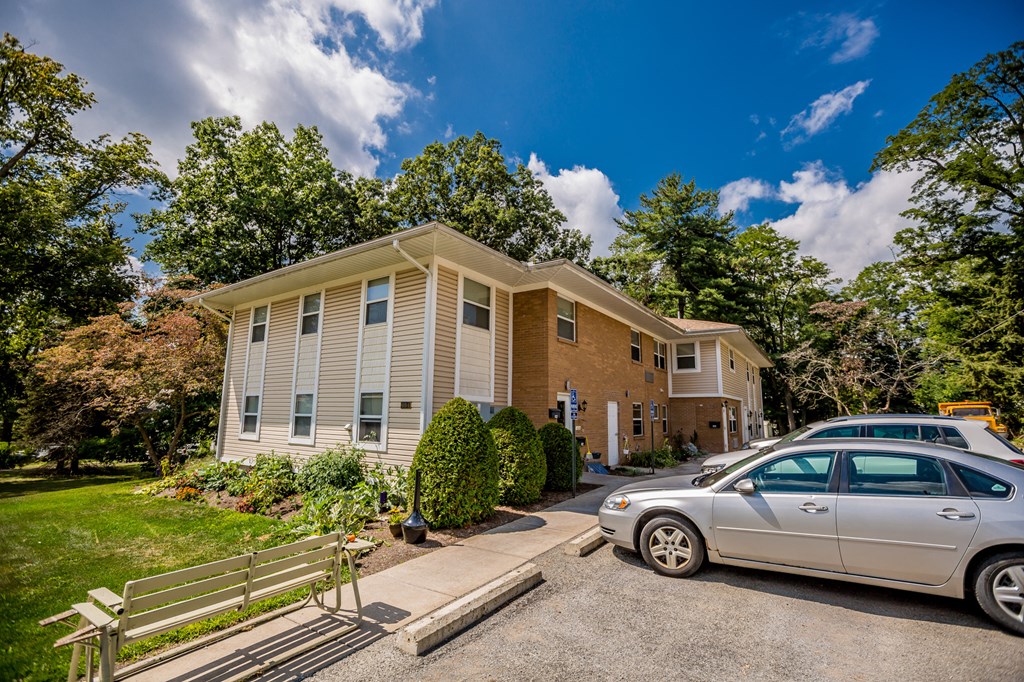 a house with a car parked in front of it