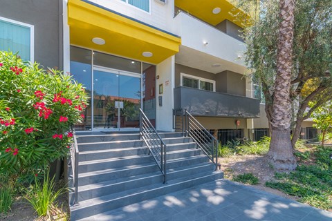 Exterior main building entrance