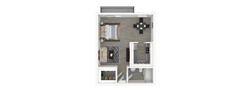 3D - Studio Floor Plan