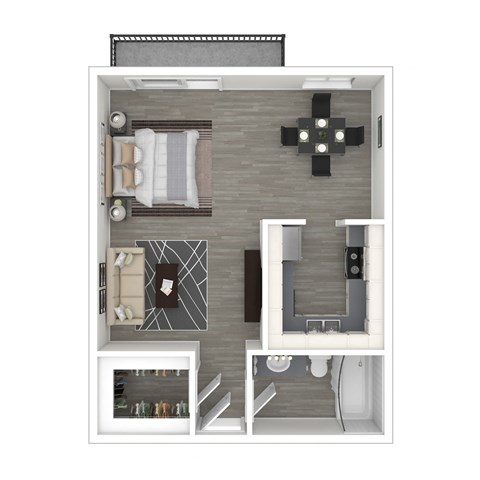 3D - Studio Floor Plan