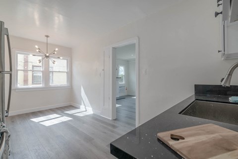 Kitchen and dining area