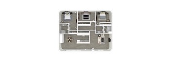 3D - 3 bedroom layout