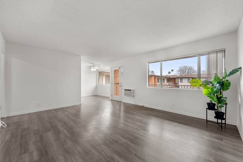 Two Bedroom Living Area at Sunset Square Apartments, West Covina, California