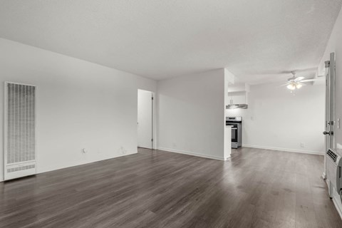 Two Bedroom Living Area at Sunset Square Apartments, West Covina, CA