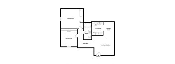 2 Bedroom Floor Plan