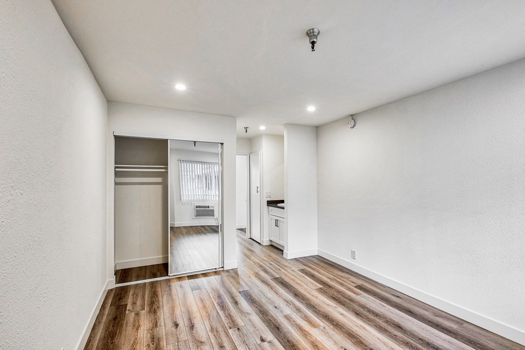 view of bedroom with closet