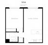 1 Bedroom 1 Bath Floor plan