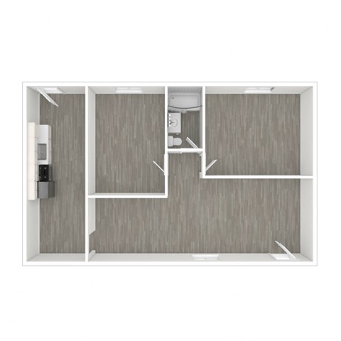 a0297 floor plan of a studio apartment