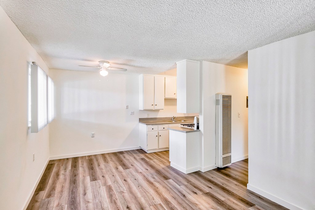 dining room with Kitchen in background