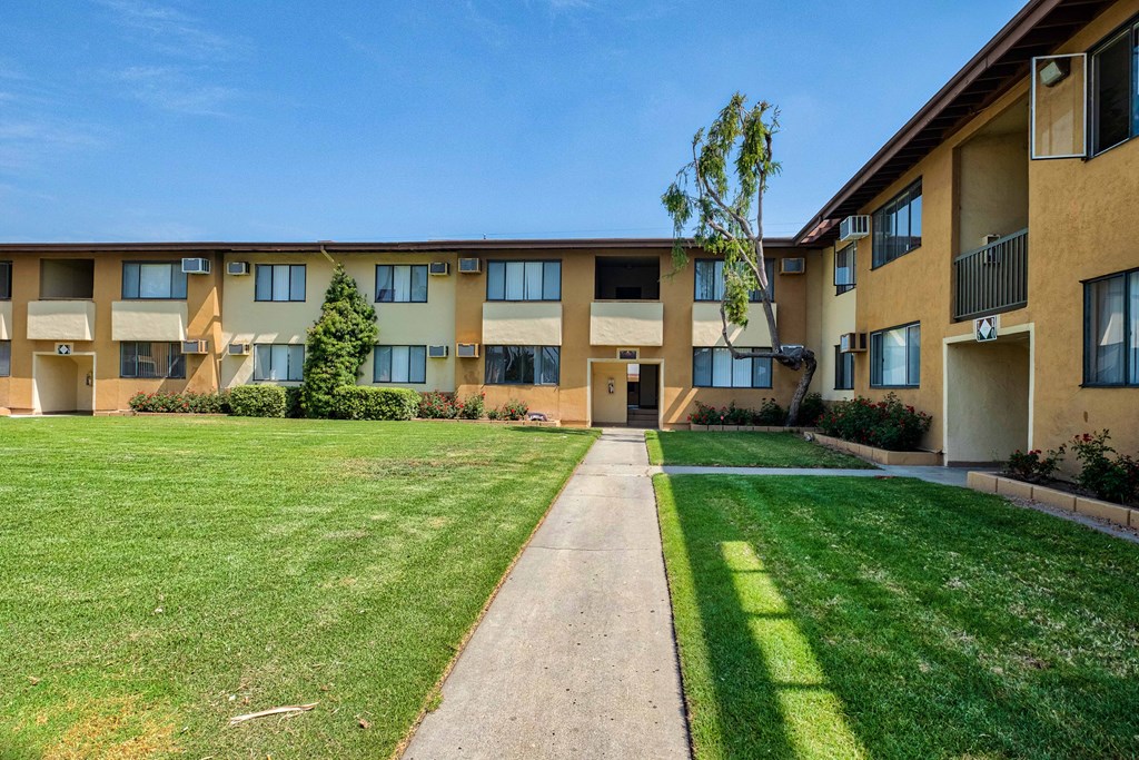 Open grassy area at Serrano Apartments, West Covina, 91790