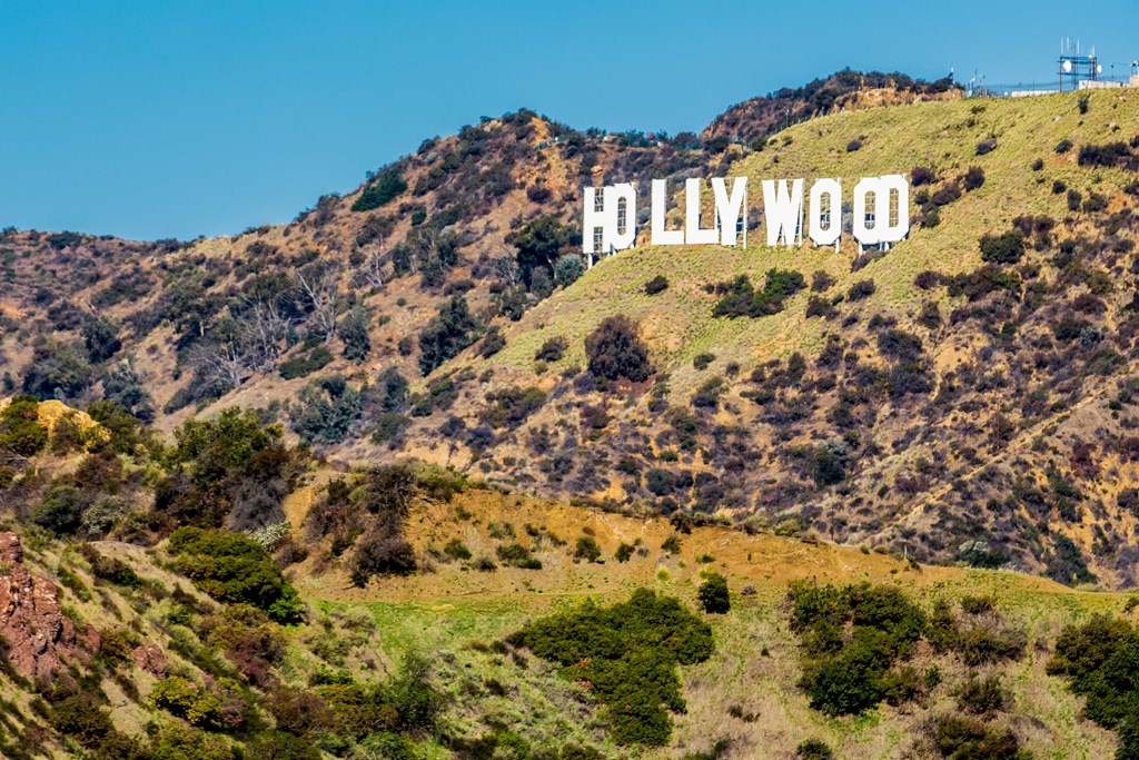 view of Hollywood sign