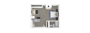 3D - Studio Floor Plan