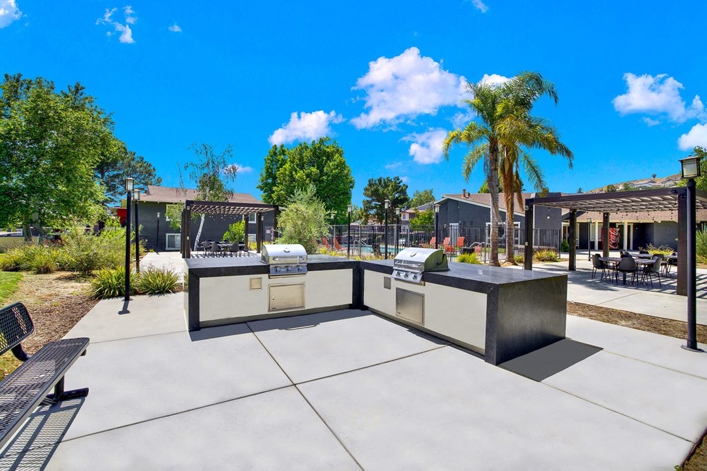 BBQ at Monterra Ridge Apartments, Canyon Country, California