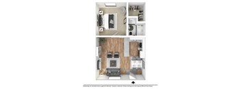 the outlook floor plan  studio  503 sq ft