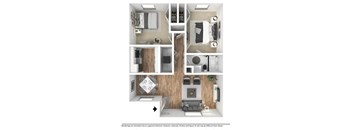 a 1 bedroom floor plan                 503 sq ft