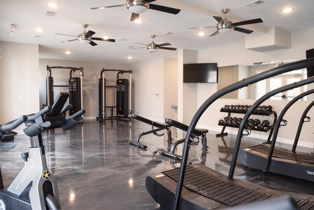 Spacious gym area