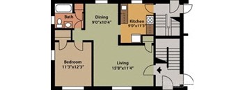 a diagram of a floor plan of a house