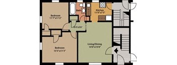 a picture of a floor plan of a house