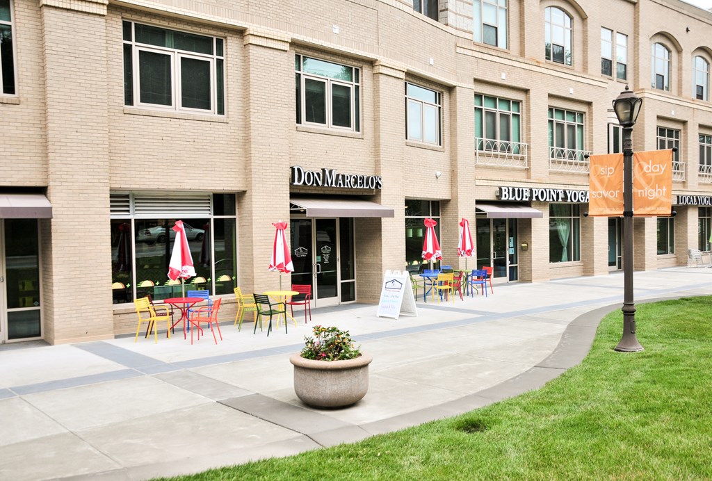 A building with a sign that says Don Marquis.