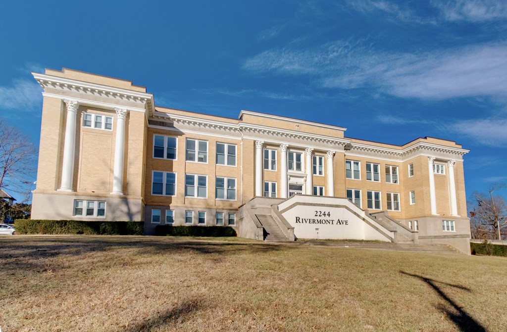 A large building with the number 2244 on the front.