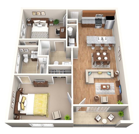 Irving Floor Plan at Greenway at Fisher Park, Greensboro, NC, 27401