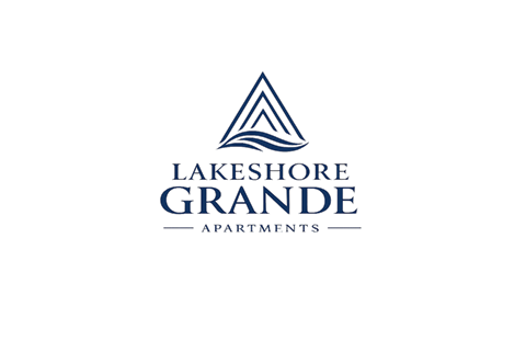 The image is a logo for Lakeshore Grande Apartments.