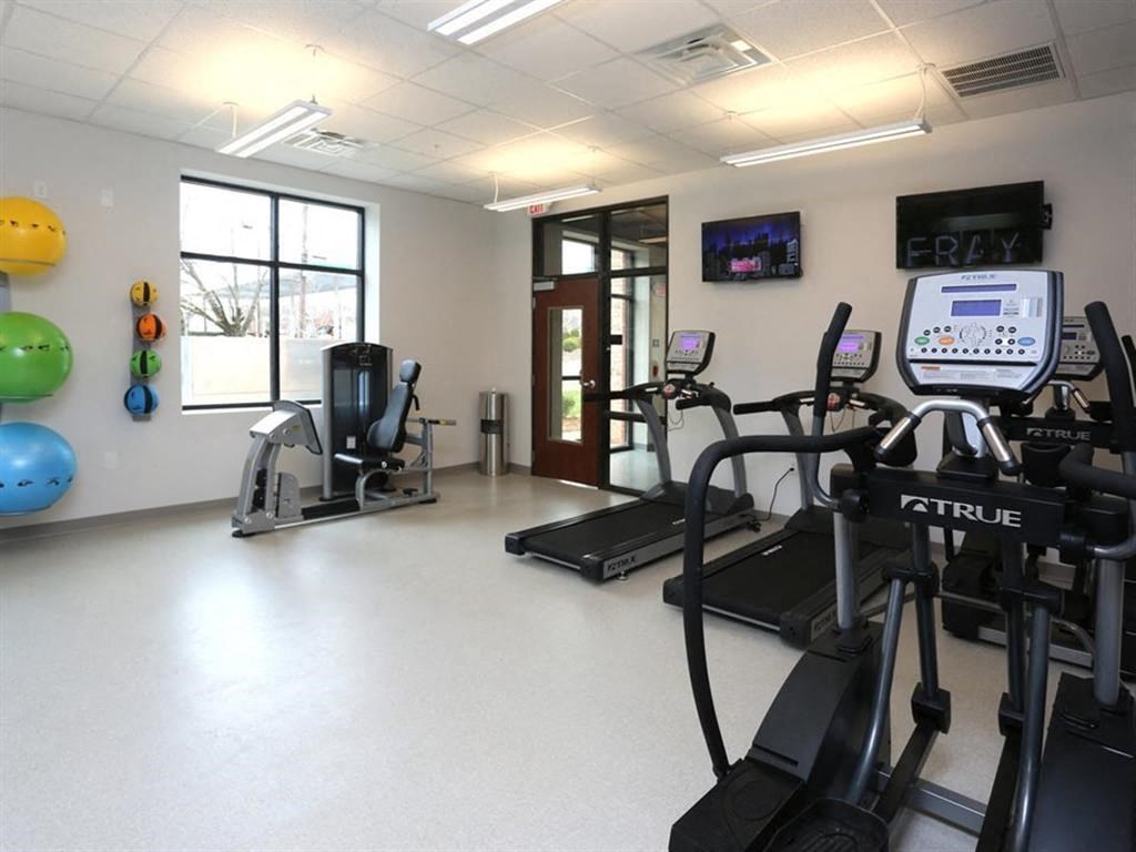 the gym has plenty of equipment for everyone to use