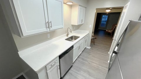 Newly renovated kitchen  at Huntington Apartments, North Carolina